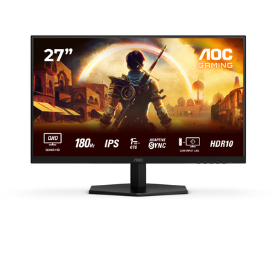 Aoc q27g42xe 27" gaming monitor qhd 180hz, Black, medium