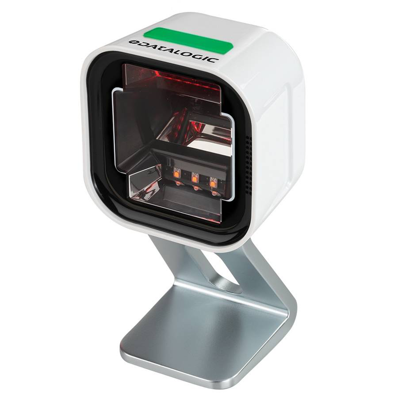 Datalogic magellan 1500i presentation barcode scanner 2d imager USB tilting stand magnetic base ip52 white-null