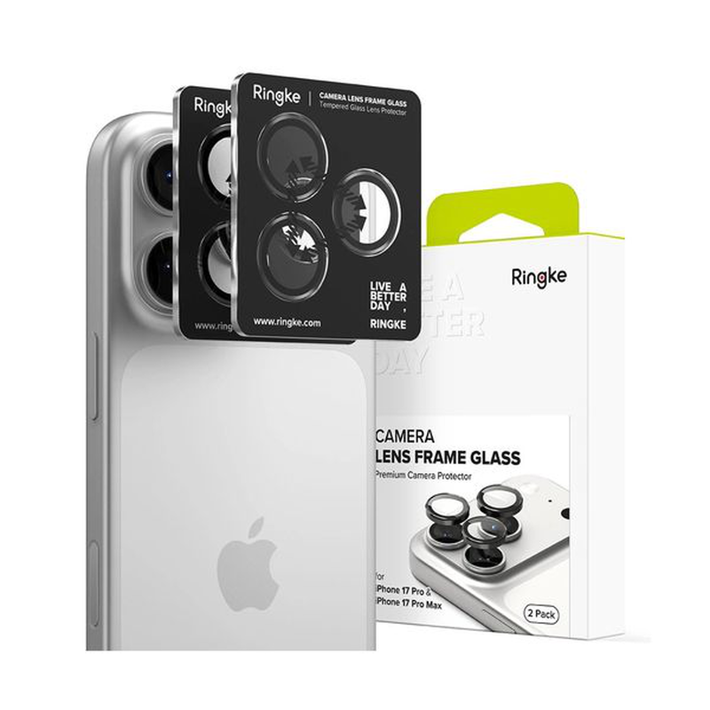 Ringke camera protector apple iPhone 17 pro / 17 pro max black (2 pack), , medium-null