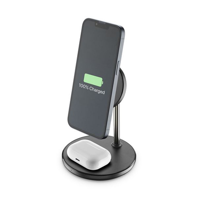 MagSafe duo wireless holder 2in1 black