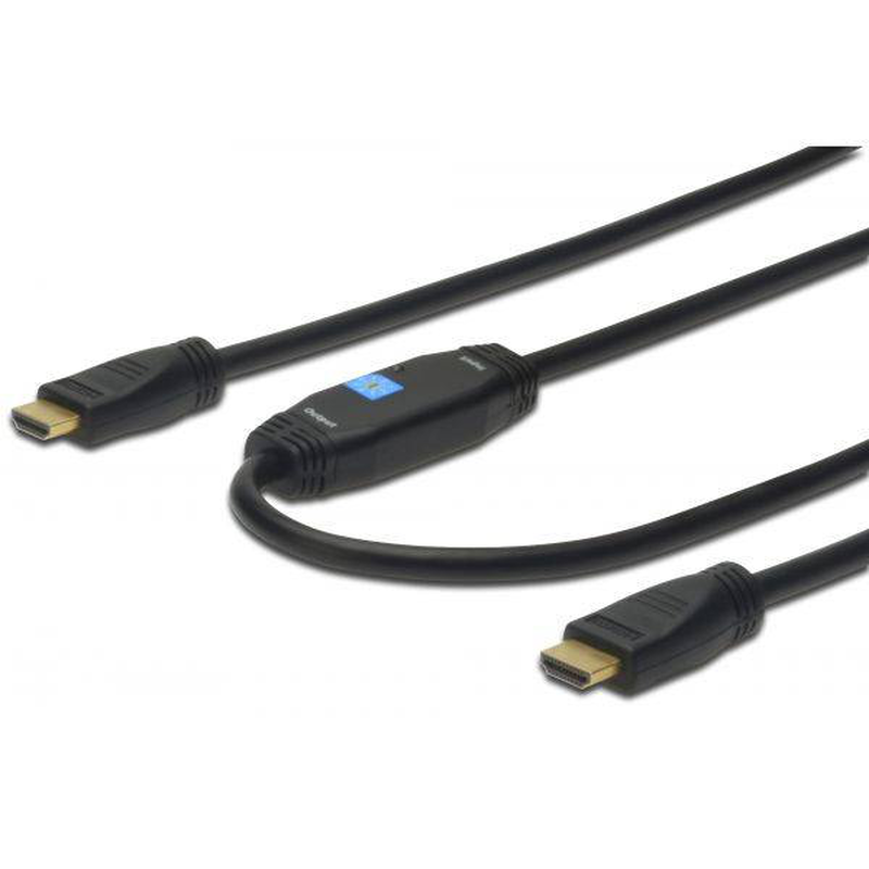 Assmann HDMI high speed with ethernet / HDMI (m) to HDMI (m) / 10 m / double shielded / black, , medium-null