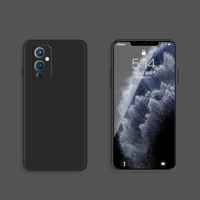 Oneplus 9 silicone case black, , medium-null