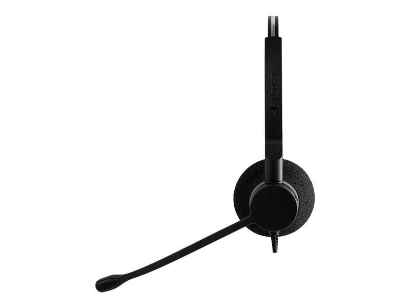 Jabra biz 2300 qd duo nc wired contact center headset stereo noise cancelling mic kevlar cord black 2309-820-104-null