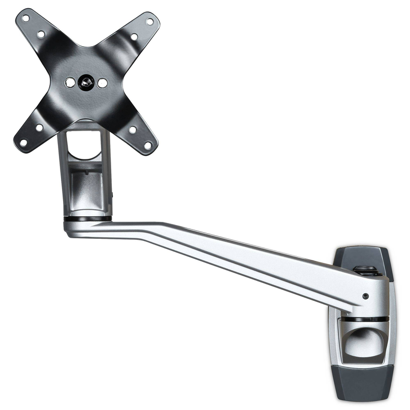 Startech  armwalldslp wall mount monitor arm single display up to 34in vesa articulating swivel tilt aluminum silver-null