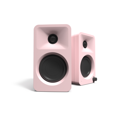 Kanto ora 100w powered reference desktop speakers with USB-c input and bluetooth - matte pink, pair, Matte Pink, medium