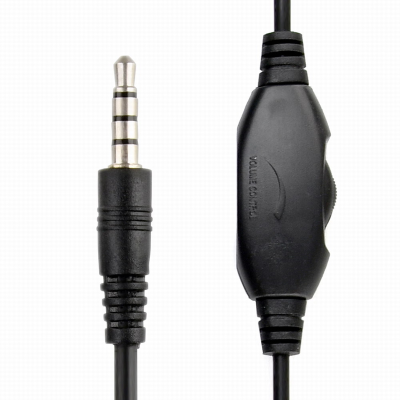 Gembird mhs-03-bkrd wired stereo headset 40mm drivers rotating mic in-line volume 3.5mm black red-null