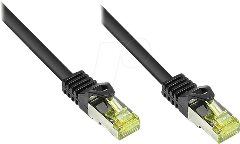 Good connections rns - patch cable - rj-45 (m) to rj-45 (m) - 2 m - sftp, pimf - cat 7 - halogen-free, molded, snagless - black-null