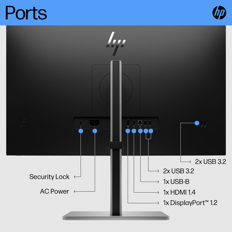 Hp e27 g5 27" monitor ips 75hz 1920x1080-null