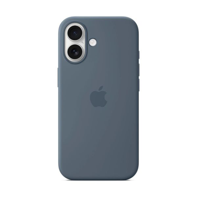 iPhone 17 silicone case with MagSafe anchor blue, Blue, medium