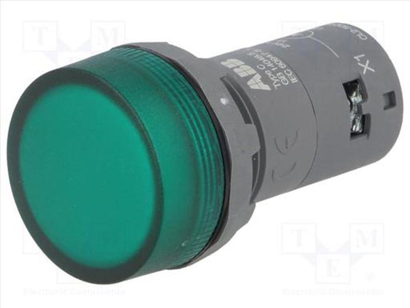 Indicator control lamp green 24vdc, , medium-null