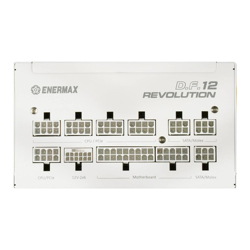 Enermax revolution d.f.12 850w eTV850g atx 3.1 psu 80 plus gold fully modular 12v-2x6 compact 122mm black-null