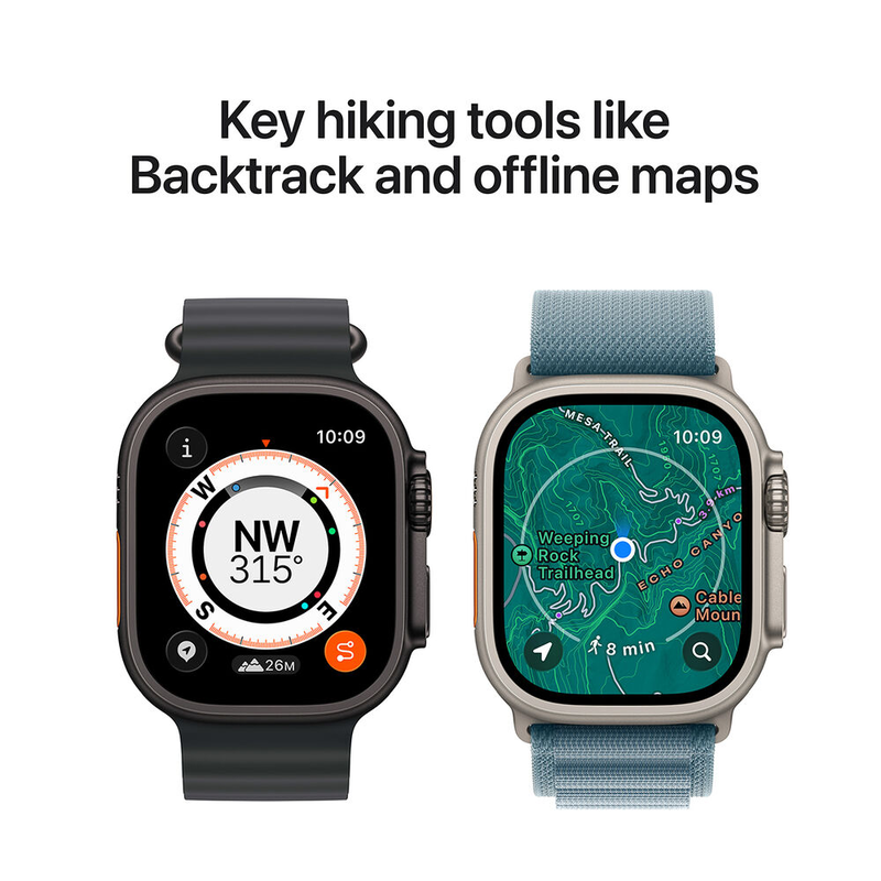 Apple Watch Ultra 3&nbsp;GPS + Cellular&nbsp;49mm&nbsp;Black Titanium Case with Black Titanium Milanese Loop - Large-null