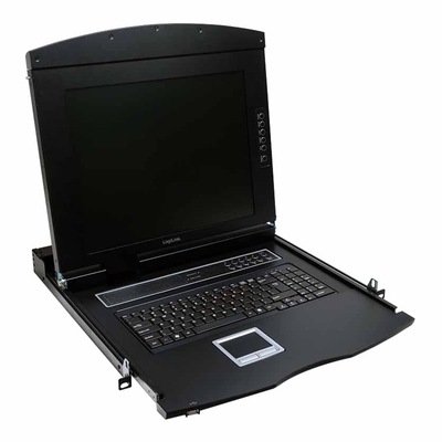 Lc702us lcd console single rail 17&Prime; wisescreen vga USB & ps2 logilink, , medium