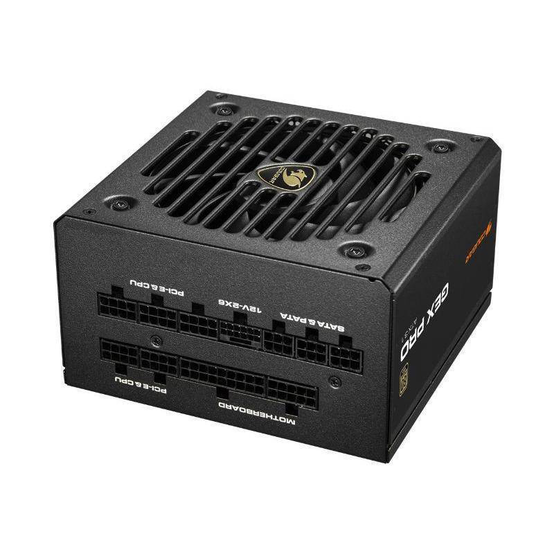 Cougar gex pro 850w power supply atx 3.1 80 plus gold fully modular 12v-2x6 600w pcie 5.1 120mm hdb black-null