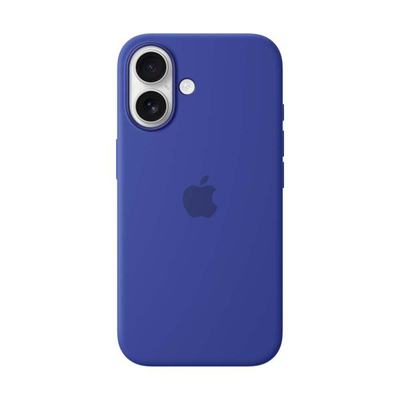 iPhone 16 silicone case with MagSafe ultramarine, Ultramarine, medium