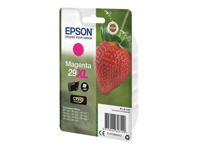 Epson 29xl / 6.4 ml / xl / magenta / original / blister / ink cartridge / for expression home xp-235, 245, 247, 332, 335, 342, 345, 432, 435, 442, 445, , medium-null