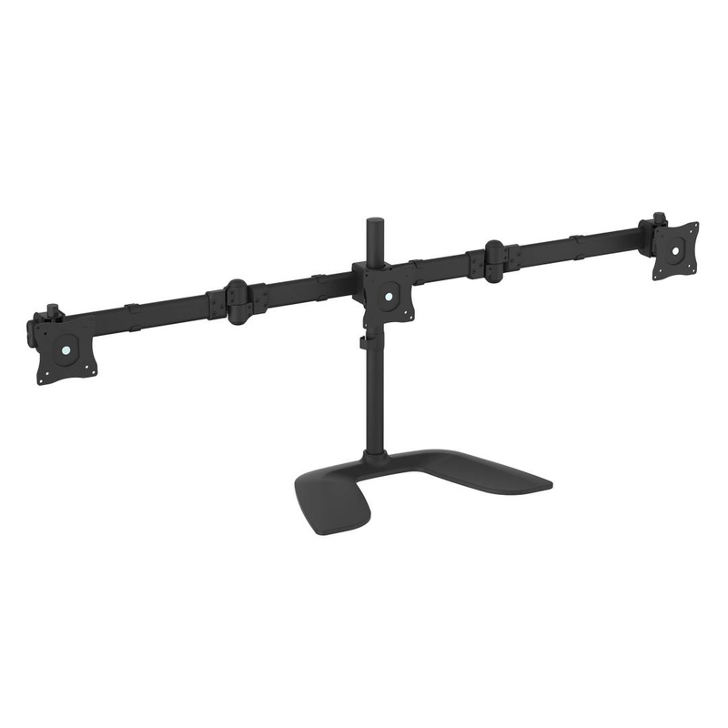 Startech.com armbartrio2 triple monitor desktop stand for three 13-27 inch displays 8kg articulating black-null