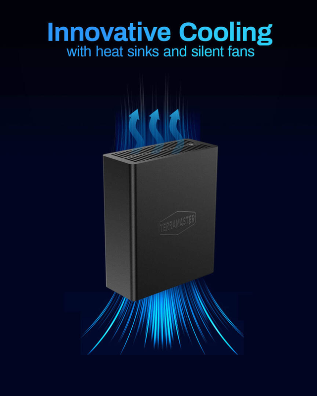 Terramaster das 8-bay USB 3.2 Gen 28 / f8SSDplus Intel Core i3 n305 8-core 16GB-null