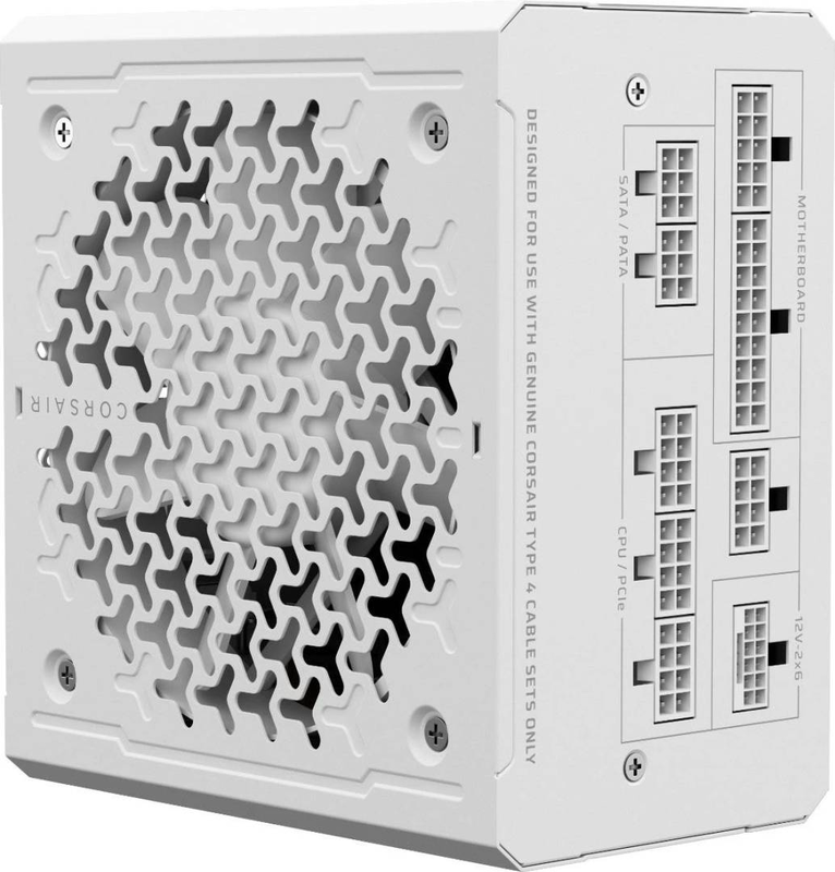 Corsair rm1000e rme series 1000w atx 3.1 psu 80+ gold cybenetics gold fully modular pcie 5.1 12v-2x6 white-null
