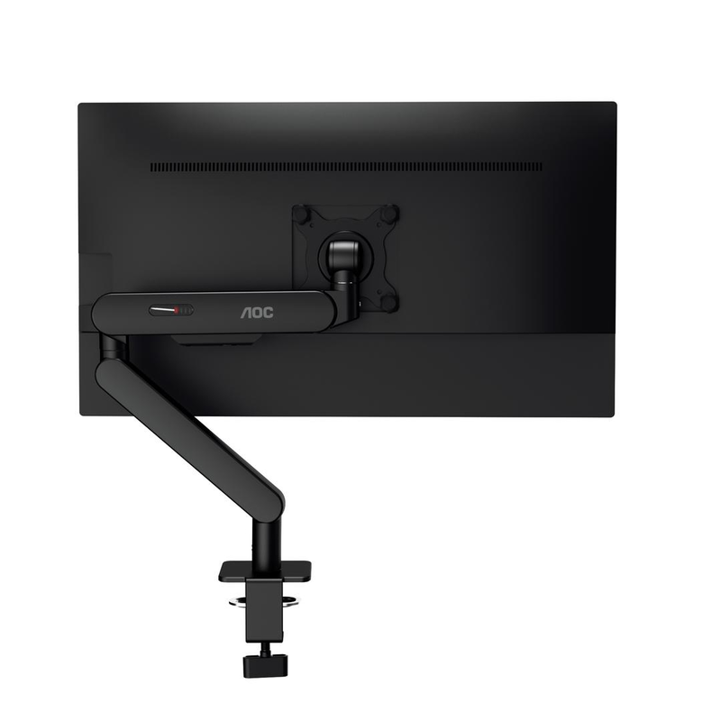Aoc am400b / mounting kit (monitor arm, clamp mounting base, grommet mount, gas spring) / adjustable arm / for flat panel / aluminium alloy / black / screen size: 17"-34" / desk-mountable, , medium-null