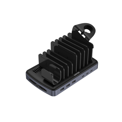 Unitek p1207b 6-port USB-a USB-c charging station 80w with 3xUSB pd, , medium