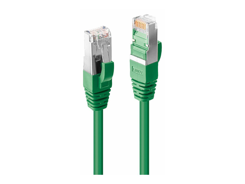 Lindy - patch cable - rj-45 (m) to rj-45 (m) - 10 m - 6 mm - sftp, pimf - cat 6a - halogen-free, snagless - green-null