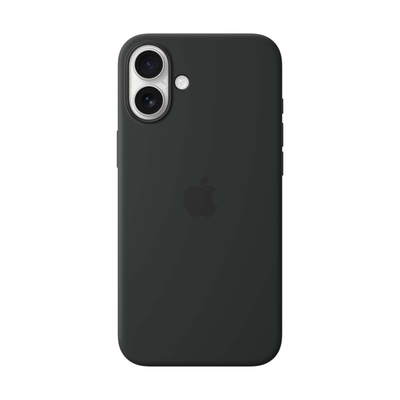 iPhone 16 plus silicone case with MagSafe black, Black, medium