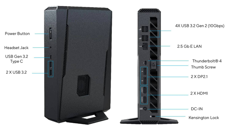 Asus nuc 15 performance rnuc15jnk9x40002 mini pc (core ultra 9 275hx)-null
