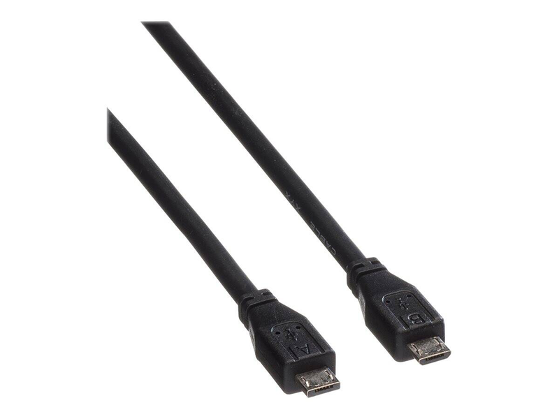 Roline / USB cable / micro-USB type a (m) to micro-USB type b (m) / USB 2.0 / 1.8 m / black-null