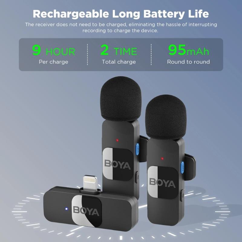 Boya διπλο ασυρματο μικροφωνο για iPhone, , medium-null