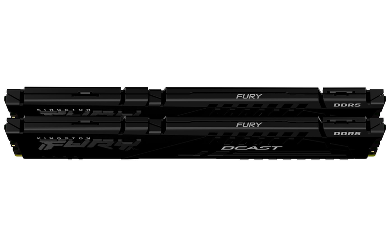 Kingston fury beast - ddr5 - kit - 16GB: 2 x 8GB - dimm 288-pin - 6000 mhz / pc5-48000 - cl30 - 1.4 v - unbuffered - on-die ecc - black-null