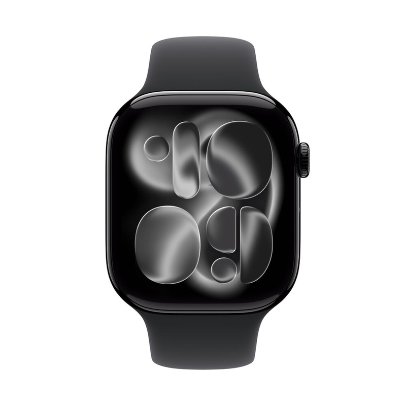 Apple watch series 11 GPS 42mm aluminum case with black sport band - s/m-null