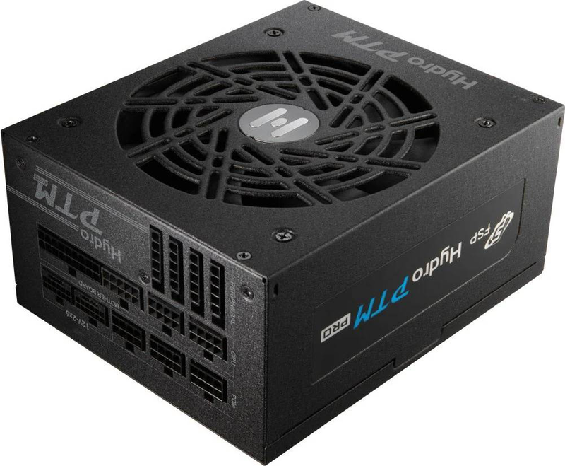 Fsp hydro ptm pro 1350w ppa13f0101 atx 3.1 fully modular power supply 80 plus platinum pcie 12v-2x6 black-null