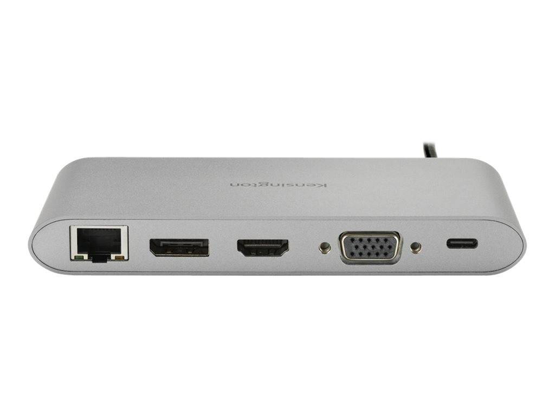 Kensington uh1440p k33853ww USB-c mobile docking station HDMI displayport vga dual display 85w pd sd gbe grey-null
