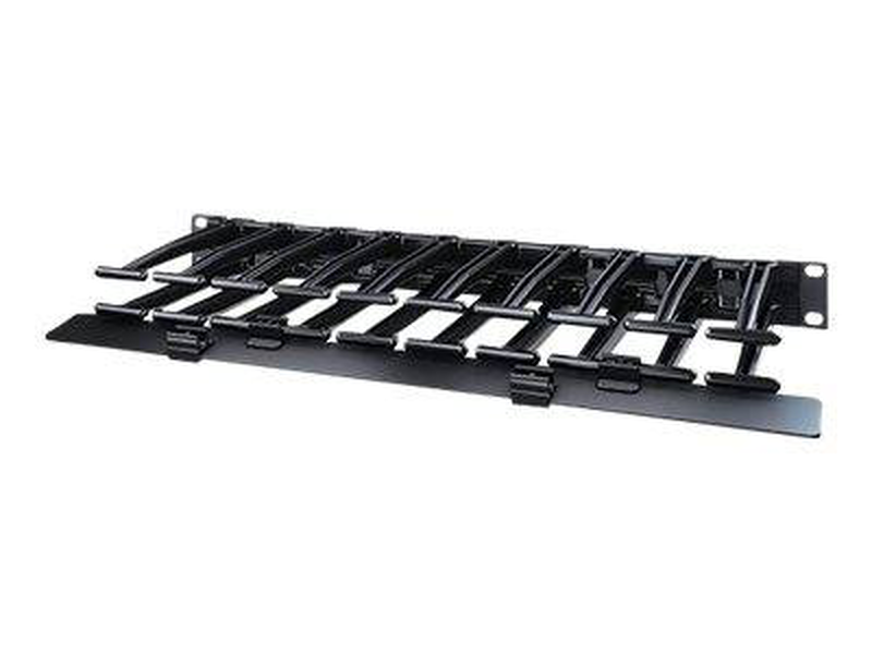 Apc horizontal cable manager single-sided with cover / rack cable management panel with cover / black / 1u / for p/n: smc1000i-2uc, smc1500i-2uc, smc1500ic, srt1000rmxli, srt1000rmxli-nc, srt5krmxlw-hw, , medium-null