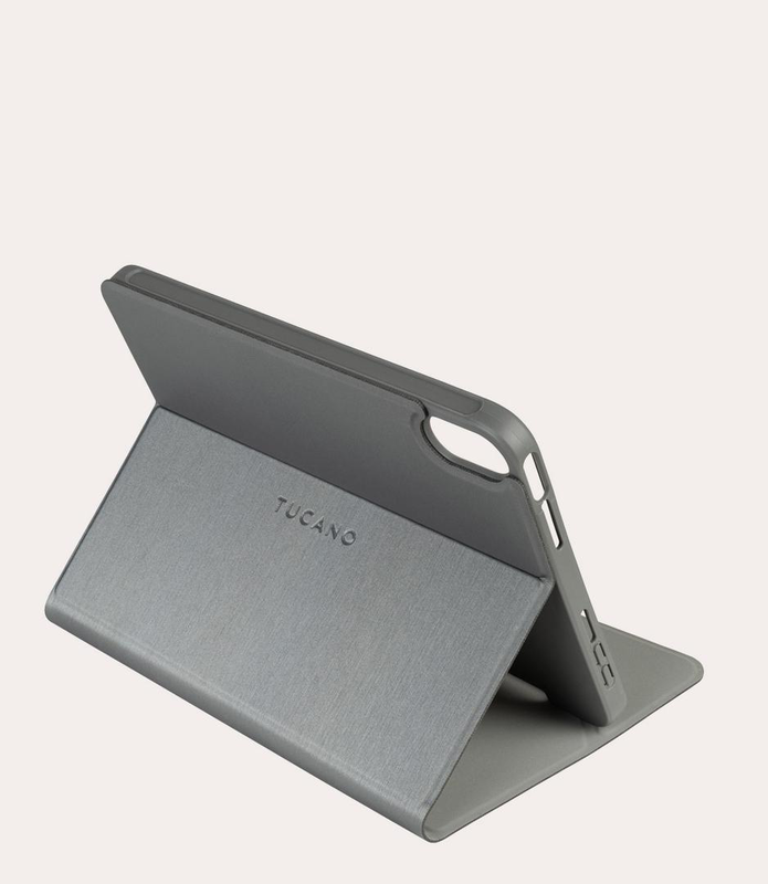 Tucano metal - flip cover for tablet - 65% recycled plastic - space grey - for apple ipad mini (6th Generation), , medium-null