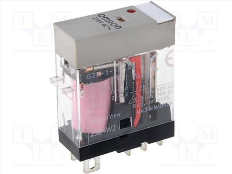 Industrial relay  230v ac 10a  5pin, , medium-null