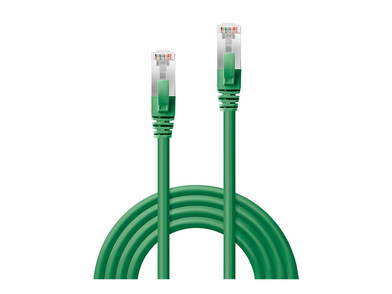 Lindy - patch cable - rj-45 (m) to rj-45 (m) - 10 m - 6 mm - sftp, pimf - cat 6a - halogen-free, snagless - green-null