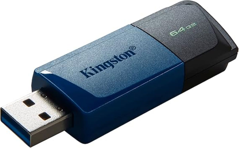 Kingston datatraveler exodia m 64GB USB 3.2 black+blue, , medium-null