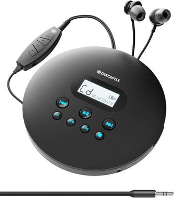 Majority portable cd & bt player rechargeable oakcastle cd100, , medium