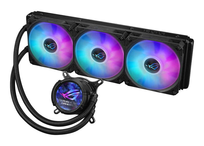 Asus rog strix lc III 360 argb lcd aio liquid CPU cooler 360mm 2.1 inch lcd asetek lga1700 am5 am4 black-null