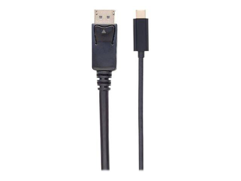 Manhattan USB-c to displayport cable, 4k@60hz, 2m, male to male, black, / 24 pin USB-c (m) to displayport (m) / USB 3.1 / 2 m / 4k support / black-null