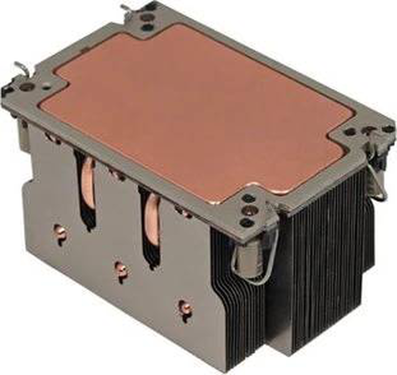 Dynatron s2 passive 2u server heatsink, intel socket lga4677, copper vapor chamber, sapphire rapids xeon, silver-null