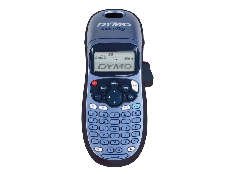 Dymo letratag lt-100h label maker | 12mm lt tape | abc keyboard | blue, , medium-null