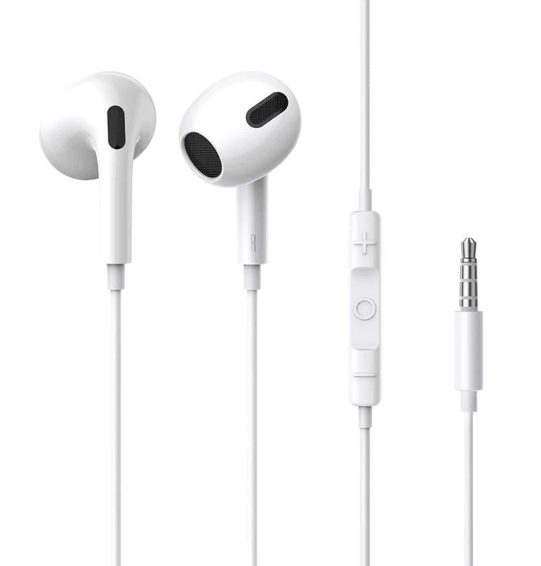 Baseus headphones in ear wired 3.5mm h17 white, , medium-null
