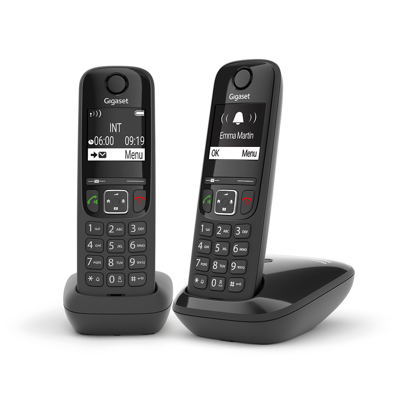 Gigaset wireless phone as690 duo black (l36852-h2816-d201), , medium-null