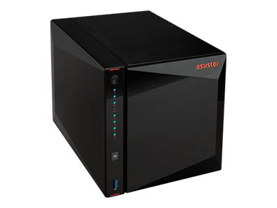 Asustor nimbustor 4 as5304t - nas server - 4 bays - sata 6GB/s - raid 0, 1, 5, 6, 10, jbod - ram 4GB - 2.5 gigabit ethernet - iscsi support, , medium