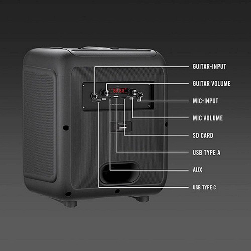 Sonicgear audio pro600hd karaoke portable bluetooth speaker, , medium image number null