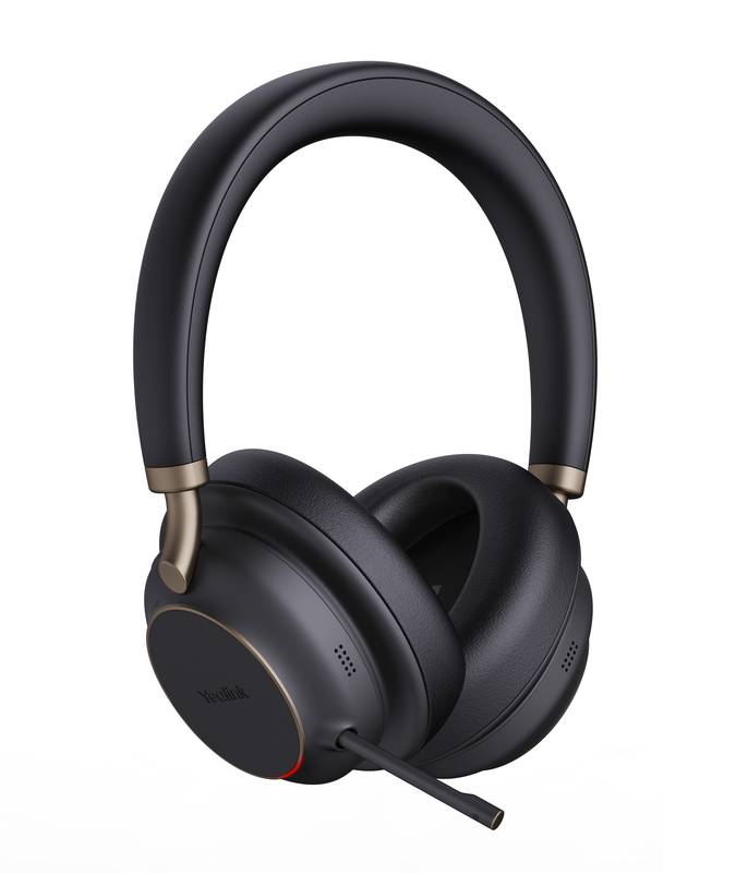 Yealink headset wireless bluetooth anc over-ear with b/t dongle & charging stand bh76 plus teams, , medium-null