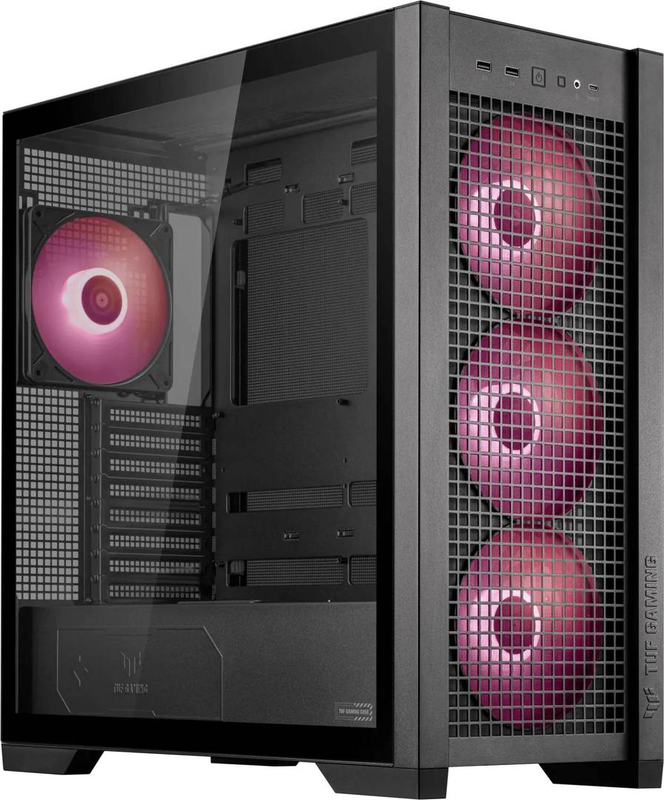 Asus tuf gaming gt302 argb mid tower pc case e-atx tempered glass 4x 140mm argb fans USB-c black 90dc00i0-b19000-null